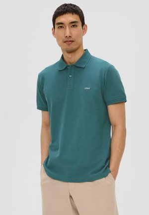 MIT LOGO-STICKEREI - Poloshirt - petrol