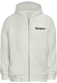 Felpa con zip - creamwhite
