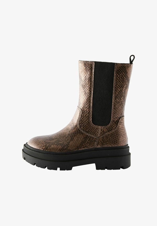 REGULAR FIT – CHUNKY CHELSEA – Cowboy-/Bikerboot – bronze snake print