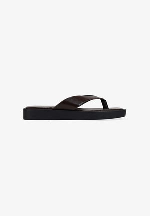 Bosanova, SANDALIAS DE DEDO MARRONES CON PLATAFORMA - Sandalias de dedo - marron