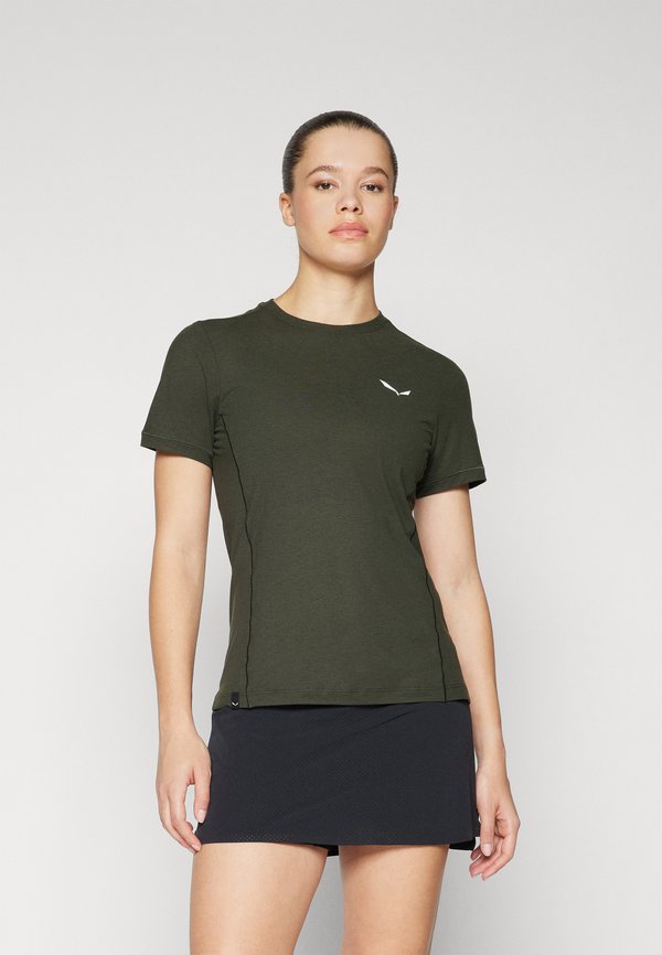 PUEZ - Sports T-shirt - dark olive