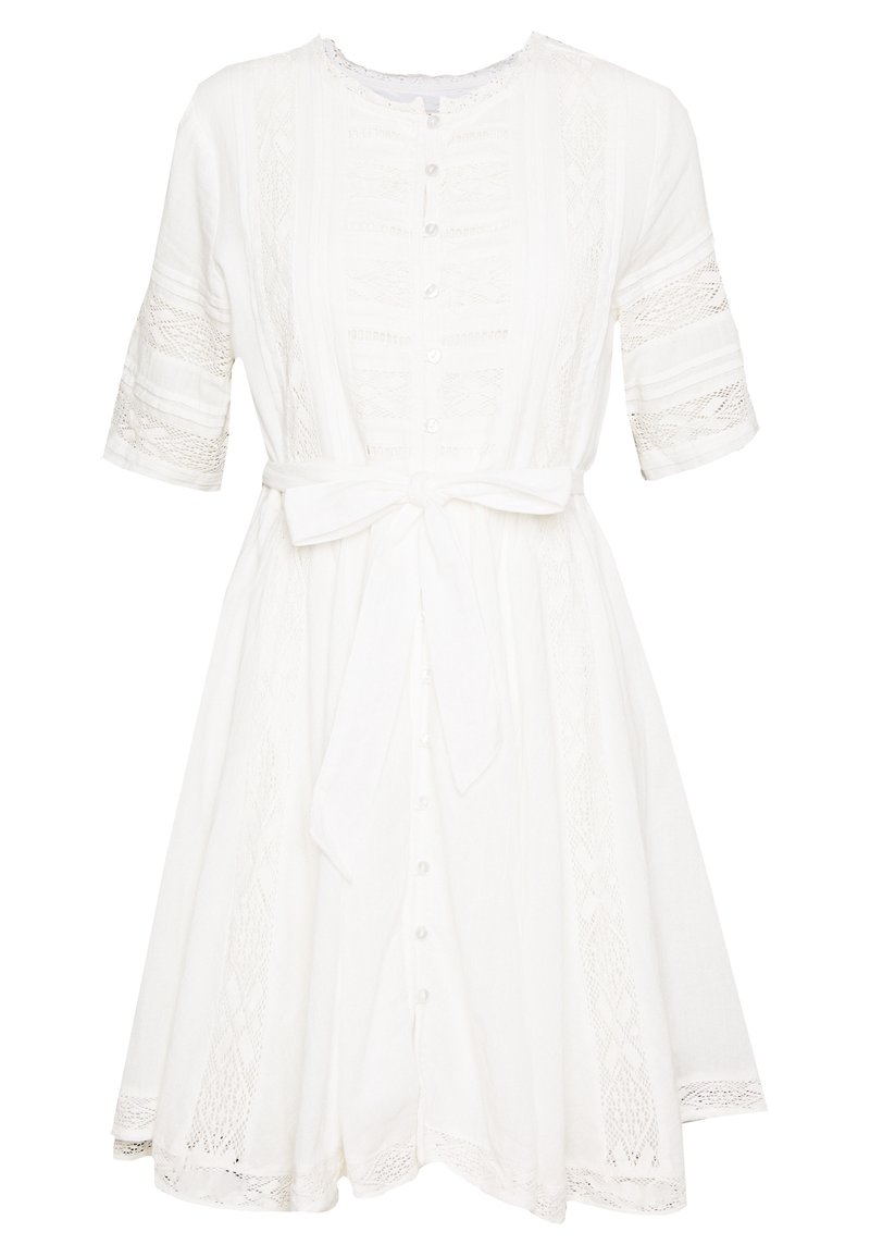 superdry white lace dress womens Alana Lace Trim Cami Dress in OFF WHITE