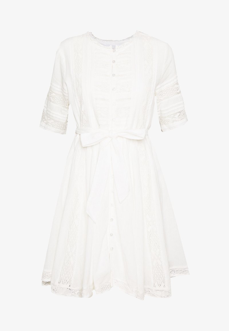 superdry white lace dress womens Alana Lace Trim Cami Dress in OFF WHITE