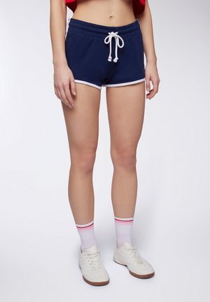 CONTRAST PANEL - Pantaloni sportivi - blu scuro