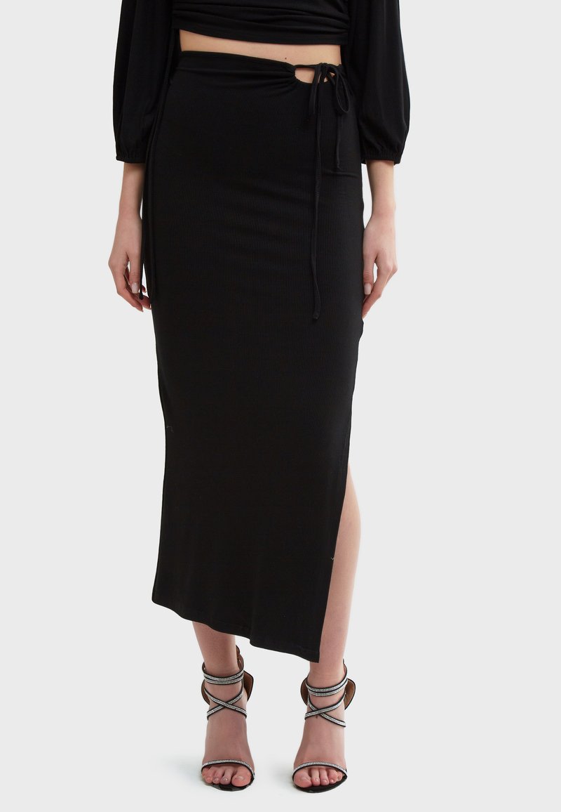 Damen Jeansröcke | INFLUENCER Bleistiftrock black/schwarz - HW31956 Damen Jeansröcke | INFLUENCER Bleistiftrock black/schwarz - HW31956