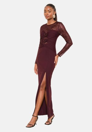 REGULAR FIT - TRIM RUCHED  - Proginė apranga - burgundy red