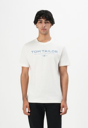 WITH PRINT - T-Shirt print - gardenia white