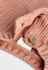 Next CHUNKY EMBROIDED - Kardigán - rust brown