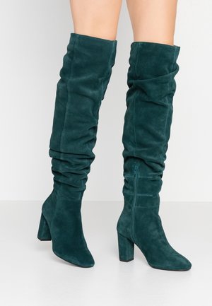 Bottes à talons hauts - dark green