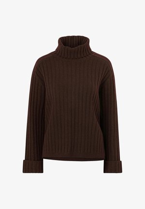 Ellos Collection, ROLLKRAGEN - Striktrøje - braun