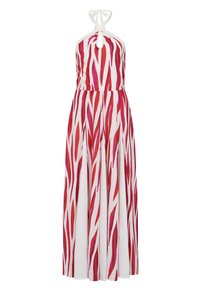 HotSquash HALTER NECK WITH CONTRAST PANELS - Maxi šaty - red on white mystic flames