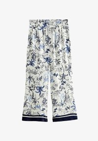 Unselected, white blue animal print