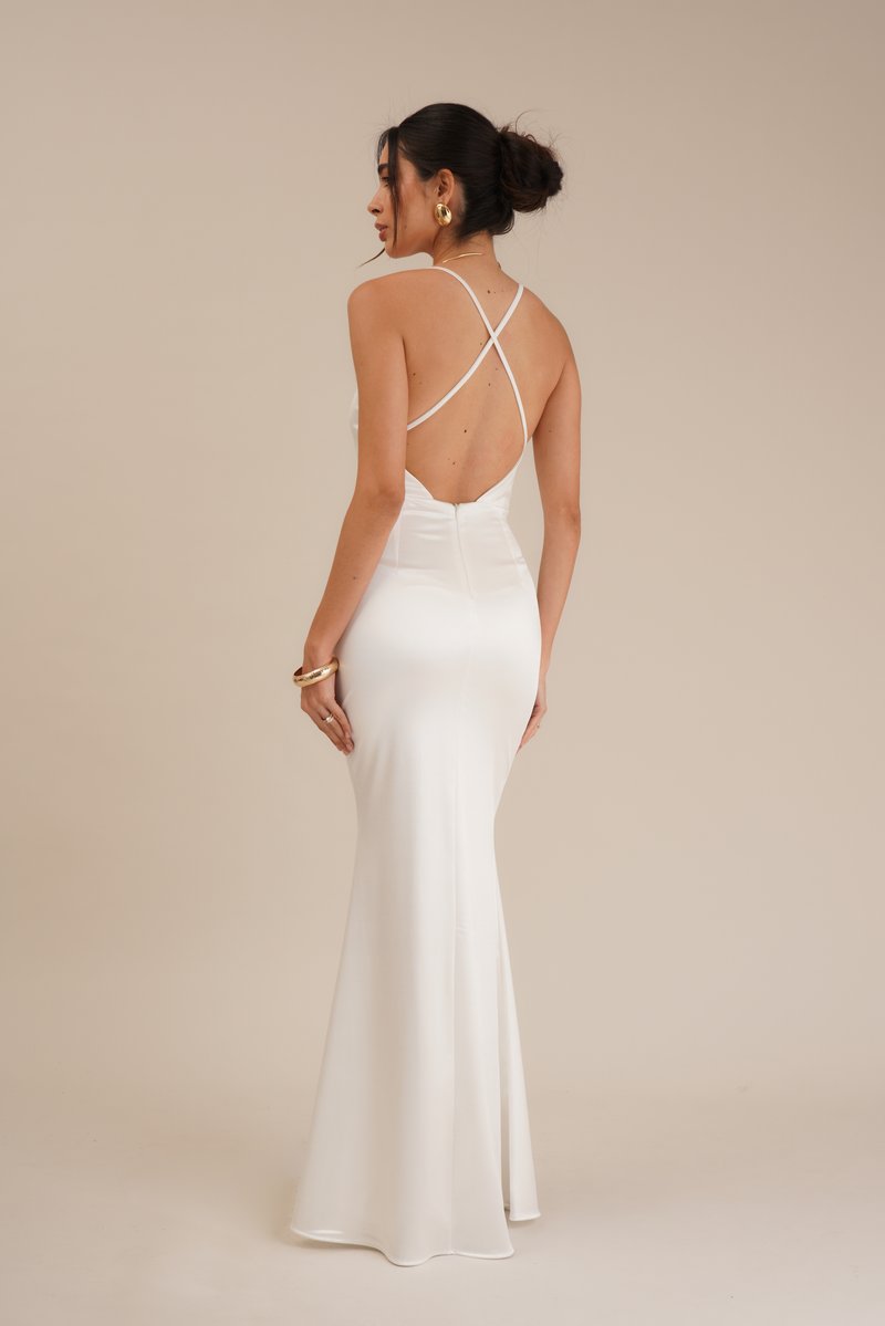 WAL G. ALLY MAXI DRESS - Jersey dress - white - Zalando.ie