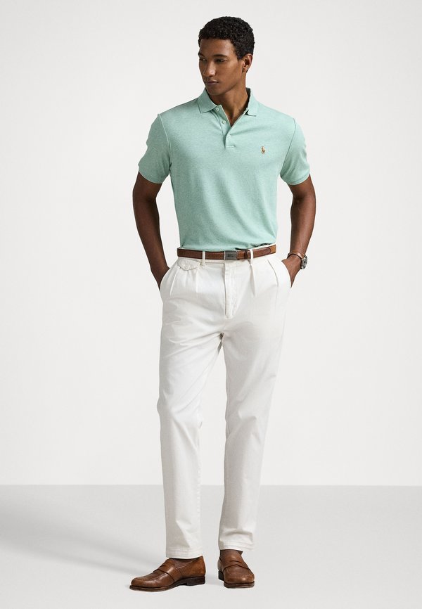 CUSTOM SLIM FIT SOFT COTTON POLO SHIRT - Polo shirt - celadon heather3