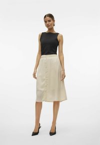 Vero Moda SUNNY HOHE TAILLE  - Trapecinis sijonas - oatmeal