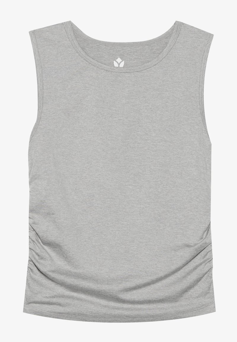 Even&Odd active Top lichtgrijs gemêleerd