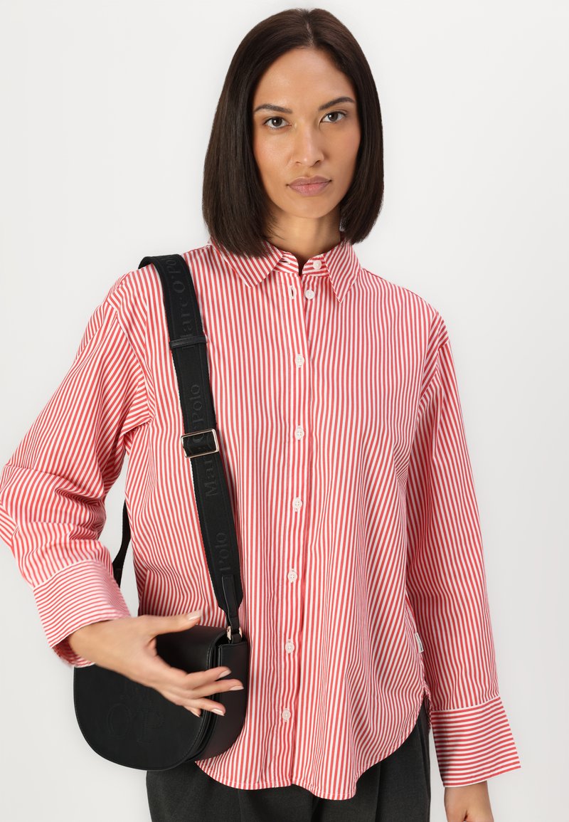 TOM TAILOR DENIM STRIPED SHIRT - Button-down blouse -  red/white/multi-coloured - Zalando.ie