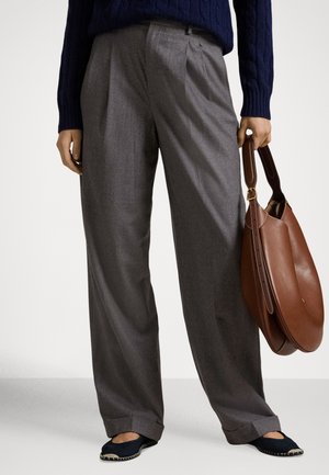 WOOL-BLEND BACALL PANT - Παντελόνι - med grey melange