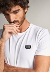 Salsa Jeans PALM  SLIM - Camiseta básica - White