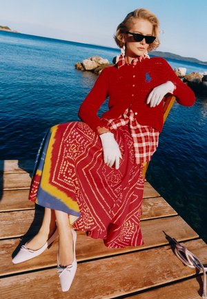 Polo Ralph Lauren PRINT COTTON WRAP SKIRT - Jupe portefeuille - multi-coloured