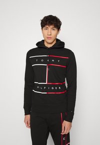 Tommy Hilfiger LARGE FLAG HOODY - Camisola - black