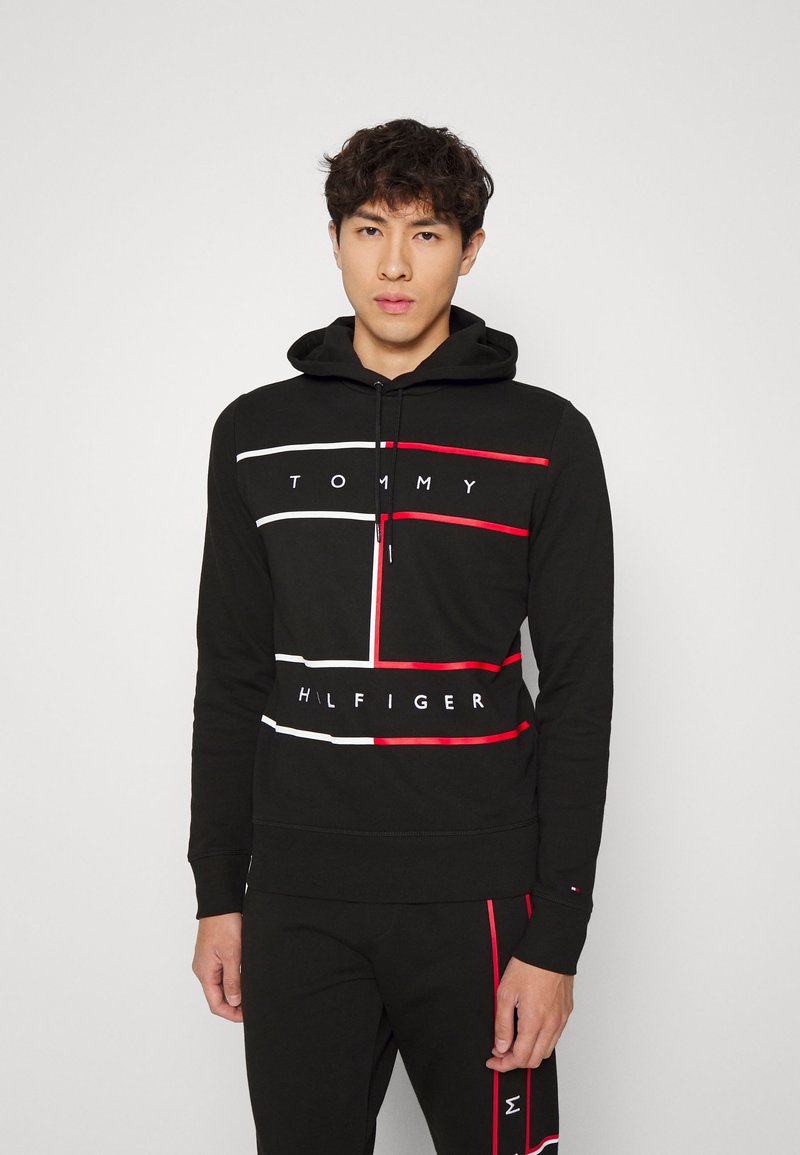Tommy Hilfiger LARGE FLAG HOODY - Camisola - black