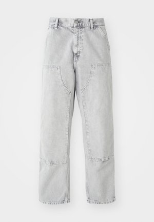 Carhartt WIP DOUBLE KNEE PANT SMITHFIELD  - Relaxed fit jeans - black chalk wash