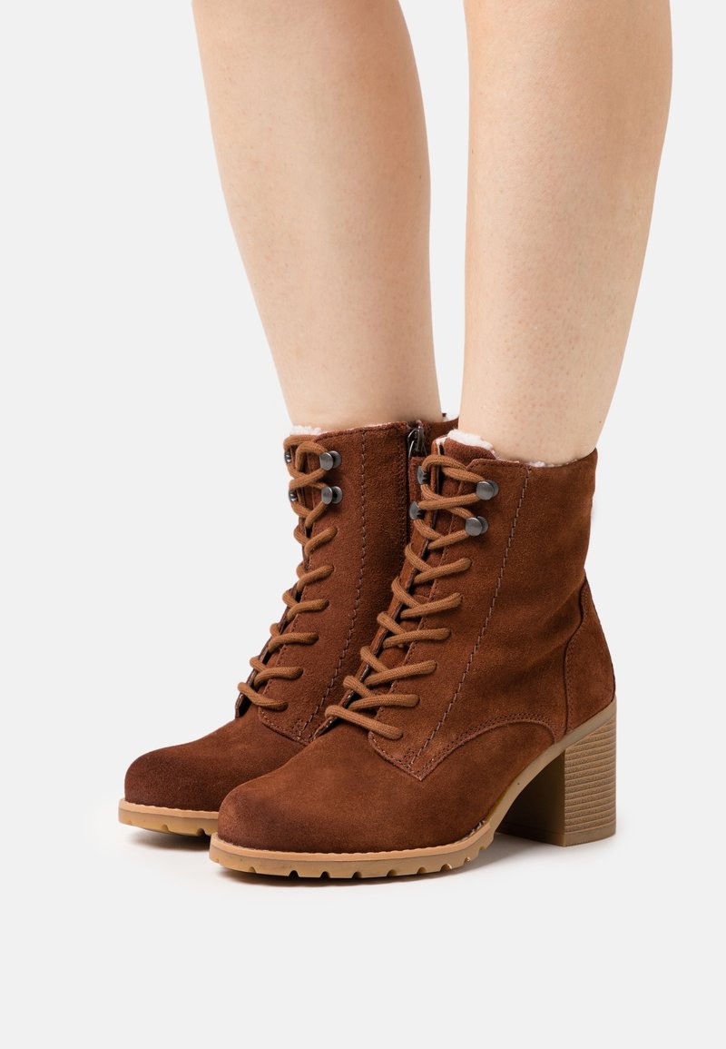 Clarks Bottines à lacets - cognac