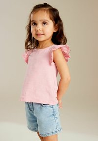Next SCALLOP-REGULAR FIT - Tričko s potlačou - pink