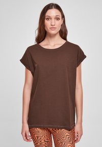 Urban Classics - EXTENDED SHOULDER - Pamata T-krekls - brown Miniatūras attēls 1