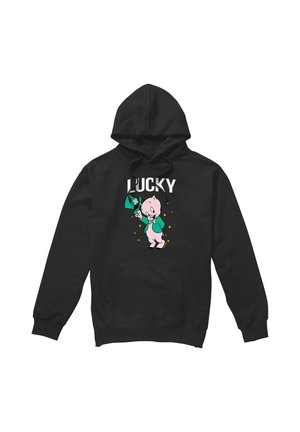 Warner Brothers, PORKY PIG ST. PATRICK'S LUCKY - Kapuzenpullover - black