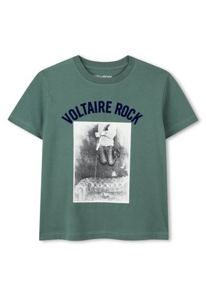 Zadig & Voltaire MET KORTE MOUWEN - T-shirt imprimé - myrtle