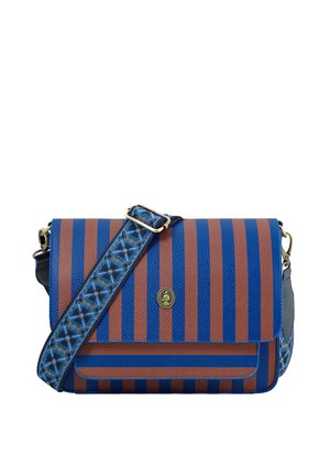 FENNA MEDIUM STRIPE - Cross body bag - blue
