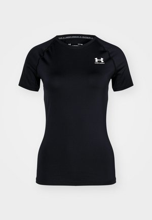 UA HG AUTHENTICS COMP SS - Sports T-shirt - black /  / white