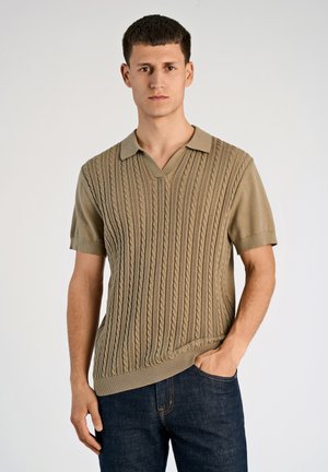 V NECK - T-shirt basic - dusty green