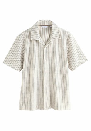 REGULAR FIT - TEXTURED STRIPE - Pluus - neutral