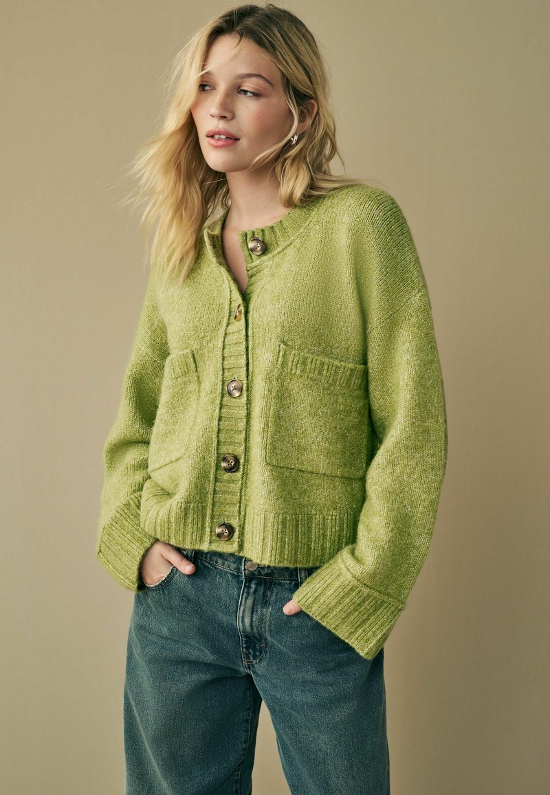 Next POCKET - Kardigán - green olive