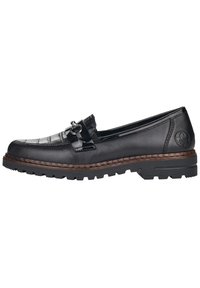 Rieker 537t1 Mocassini Donna – Scarpe Elettriche Primavera/Estate, Leggere E Flessibili, Tacco 3,7 Cm