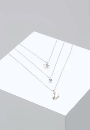 SPARKLING MOON STAR CHARM - MIT KRISTALLEN VON SWAROVSKI® - Collier - silver-coloured