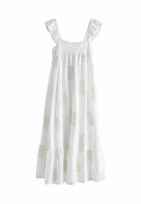 Next EMBROIDERED MIDI - Dzsörzéruha - white