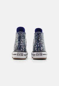Converse CHUCK TAYLOR ALL STAR LIFT GLITTER UNISEX - Høye joggesko - night indigo/white
