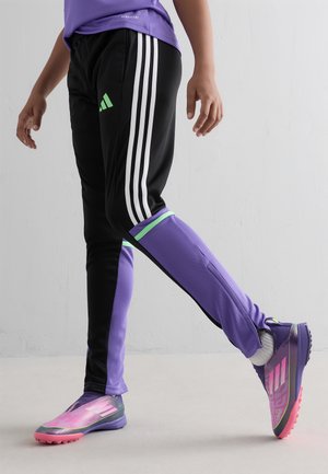 adidas Performance PANT YOUTH UNISEX - Spodnji deli trenirk - black/purple rush