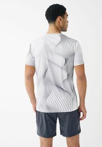 Next ACTIVE TIE DYE - T-shirts print - grey wave