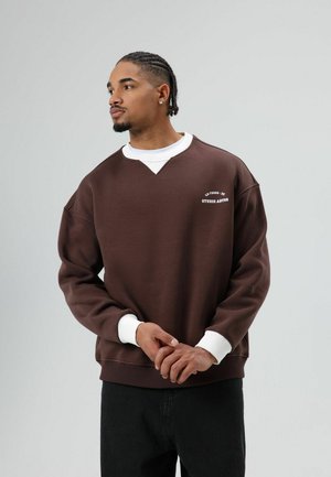 CONTRAST - Sweatshirt - brown