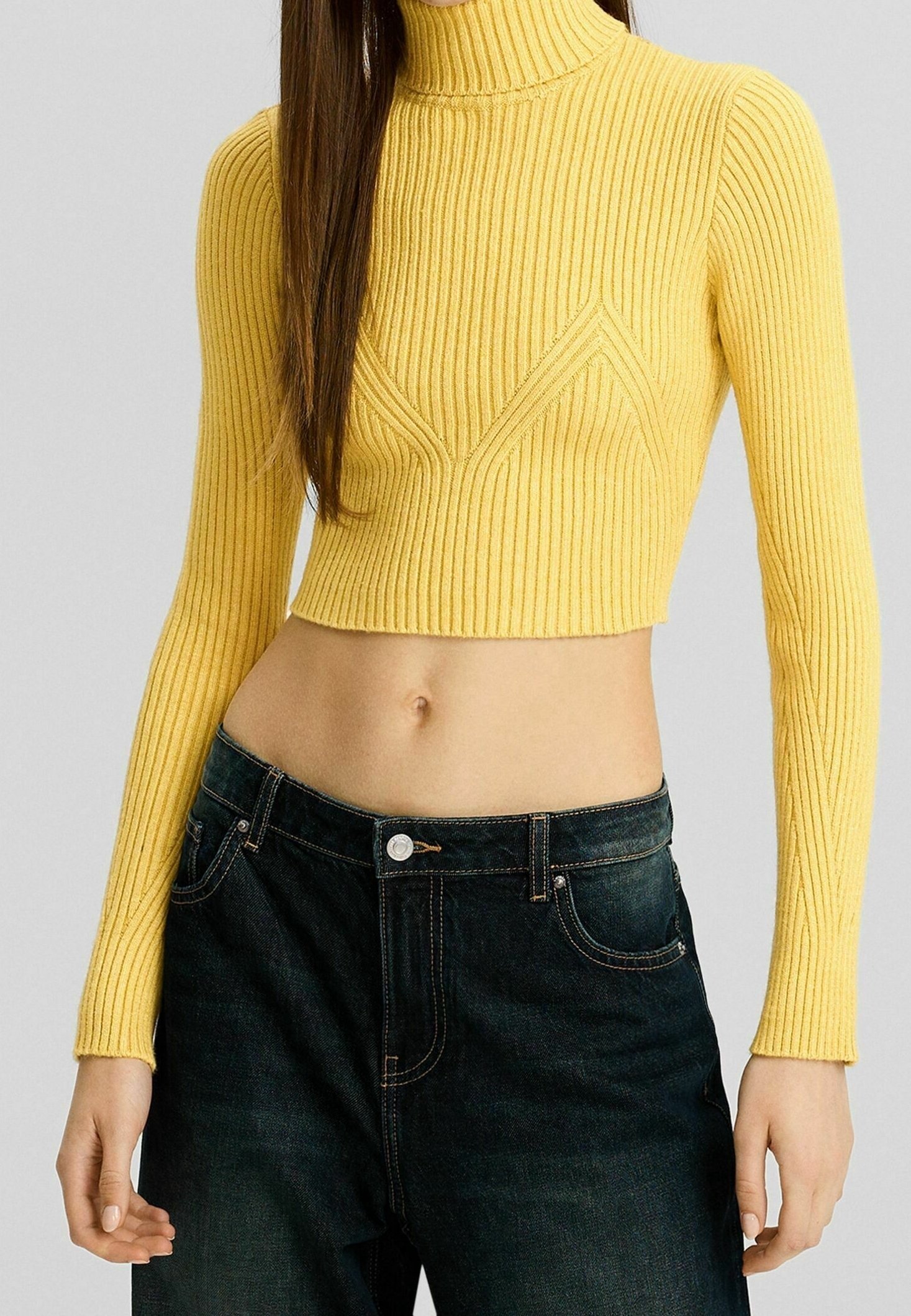 Bershka Jumper mustard yellow (Pre-owned)