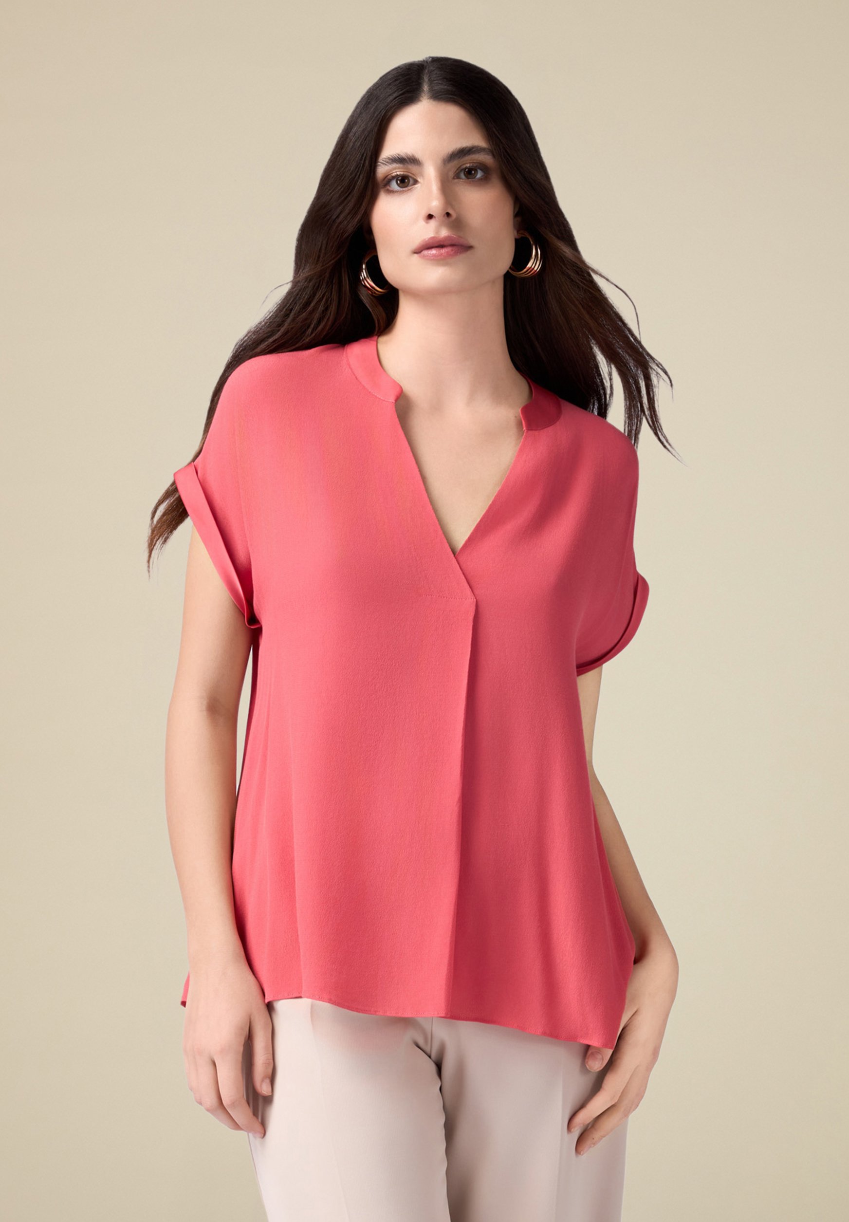 Blusa Fucsia Blusa Elegante Zalando Fiorella Rubino SANGALLO Blusa