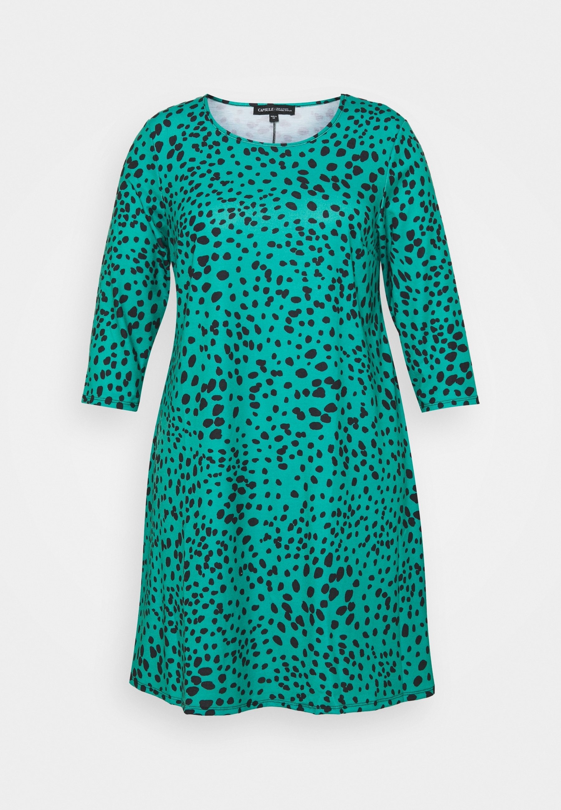 simply be green dress Peggy Wrap Dress Green Polka Dot, Classic 1940s True Vintage Style 16 main image 0