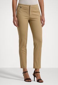 Lauren Ralph Lauren STRETCH COTTON SKINNY PANT - Calças - birch tan