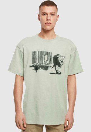 Merchcode BRANDALISED-BARCODE LEOPARD HEAVY - T-shirt imprimé - softsalvia