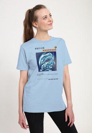 Henry Tiger YU-GI-OH! DRAGON CARD - T-shirt print - sky blue